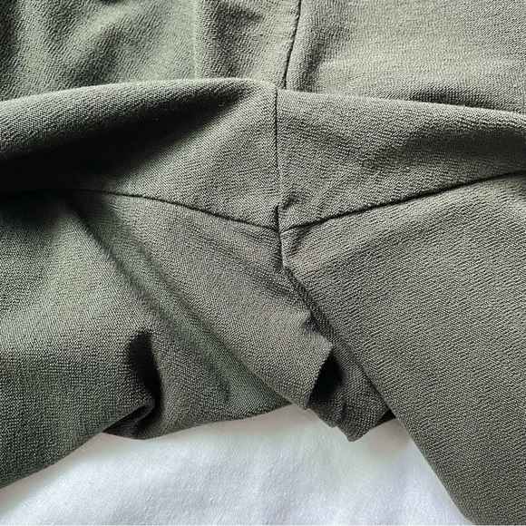 Eileen Fisher XS Olive crepe slim leg pants green - Picture 3 of 8
